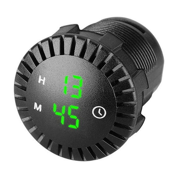 Auto Clock Digital Electronic Clock LED for Motorcycle ATV for Bike Scooters Dashboard Ornament Clock Car-Sty