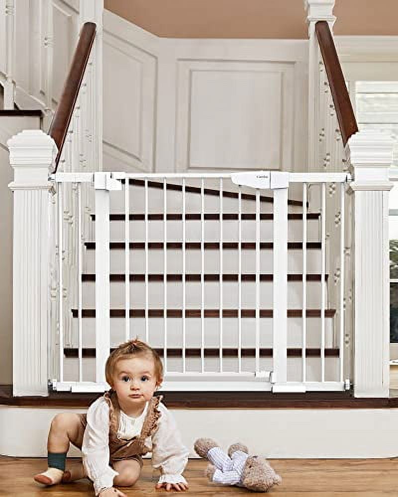 Auto Close Baby Gate for Stairs, Easy Install