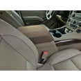 thumbnail image 1 of Auto Console Covers- Fits the Chevy Silverado 2014-2018 (All Models and trims with Front Bucket Seats and 5 passenger seating) Center Console Armrest Cover Waterproof Neoprene Fabric- Brown, 1 of 2
