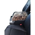 thumbnail image 1 of Auto Console Covers- Fits the Ford F-150 2015-2020 (Fits 5 passenger truck with front Bucket Seats) Center Console Armrest Lid Cover Fleece Fabric Made in the USA - Marsh oak, 1 of 2