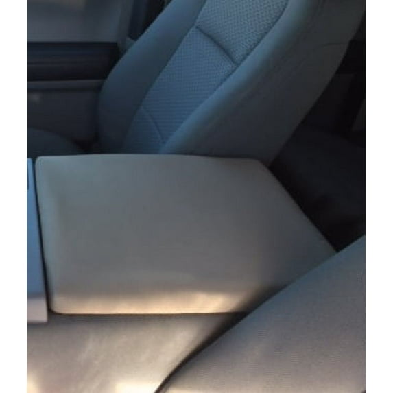 Auto Console Covers- Fits the Ford F-350 Super Duty 2011-2016 with 40/20/40 6 passenger seating Center Console Armrest Lid Cover Waterproof Neoprene Fabric (Tan)