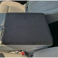thumbnail image 1 of Auto Console Covers- Fits the Ford F-350 Super Duty 2011-2016 with (40/20/40 6 passenger trucks ONLY) Center Console Armrest Cover Fleece Fabric -Black, 1 of 3