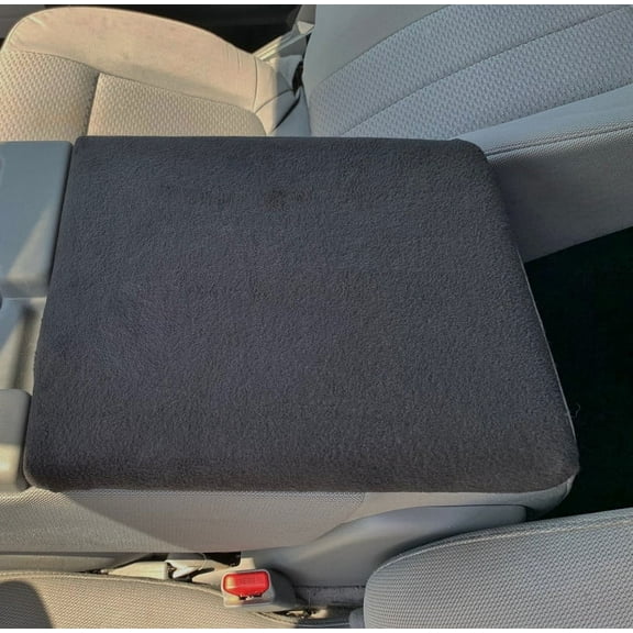 Auto Console Covers- Fits the Ford F-350 Super Duty 2011-2016 with (40/20/40 6 passenger trucks ONLY) Center Console Armrest Cover Fleece Fabric -Black