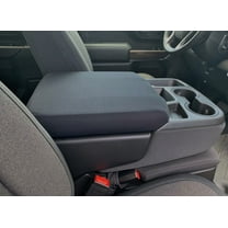 Auto Console Covers- Fits the GMC Sierra 2020-2024 1500, 2500, and 3500 with 40/20/40 6 passenger seating Neoprene Center Console Armrest Lid Cover Waterproof Neoprene Fabric (Black)
