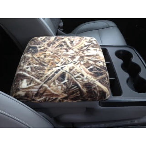 Auto Console Covers- Fits the Ram 1500, 2500, 3500 2012-2022 (middle seat console 40/20/40 front seat configuration) Center Console Armrest Cover Fleece - Marsh oak