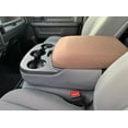 thumbnail image 1 of Auto Console Covers-Center Console Armrest Cover Fits Ram 1500, 2500, 3500 (middle seat console 40/20/40 seats) 2012-2026 Protected Waterproof Neoprene (Brown), 1 of 3