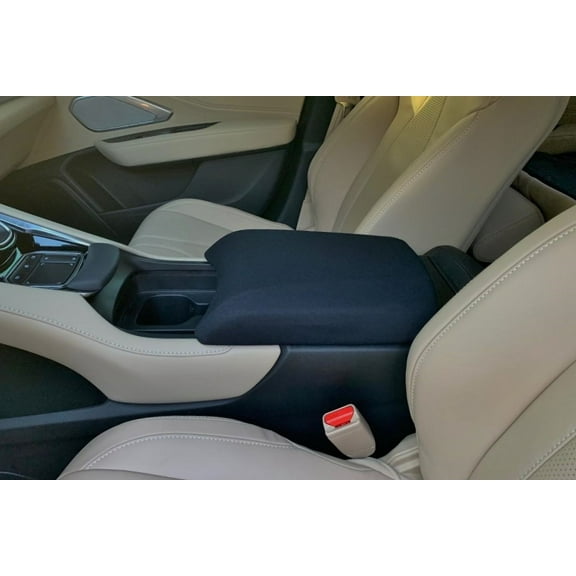 Auto Console Covers- Fits the Acura RDX 2019-2024 Center Console Armrest Cover Waterproof Neoprene Fabric (Black)