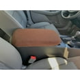 thumbnail image 1 of Auto Console Covers- Fits the Chevrolet Colorado 2015-2022 Center Console Armrest Cover Fleece Fabric - Brown, 1 of 2