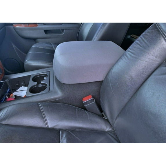 Auto Console Covers- Fits the Chevy Tahoe 2007- 2014 Center Console Armrest Cover Waterproof Neoprene Fabric (Gray)