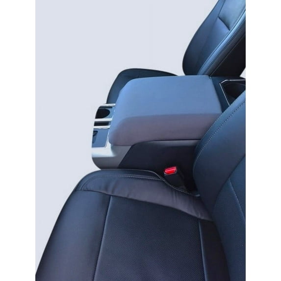 Auto Console Covers- Fits the Ford F-350 Super Duty 2017-2022 with Bucket Seats Center Console Armrest Cover Waterproof Neoprene Fabric (Gray)