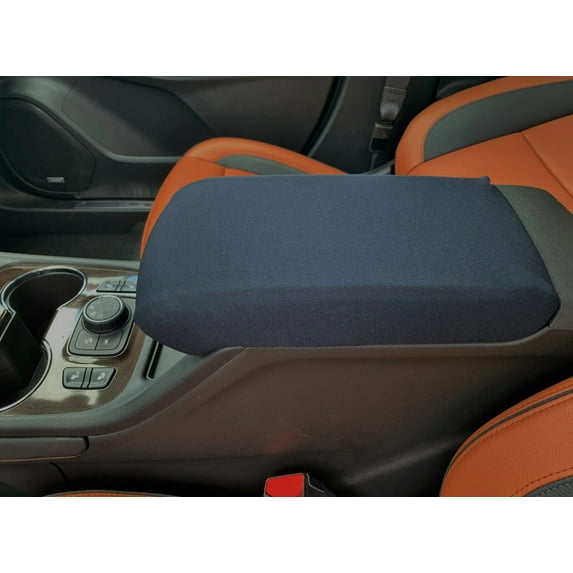 Auto Console Covers- Fits the GMC Acadia 2018-2023 Center Console Armrest Cover Waterproof Neoprene Fabric (Black)
