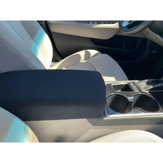 Auto Console Covers- Fits the Hyundai Sonata 2015-2019 Center Console Armrest Cover Waterproof Neoprene Fabric - Black