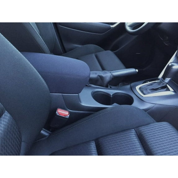 Auto Console Covers- Fits the Mazda CX5 2013-2015 Center Console Armrest Cover Waterproof Neoprene Fabric - Black