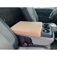 thumbnail image 1 of Auto Console Covers- Fits the Nissan Titan 2010-2024 (with 40/20/40 6 passenger seating) Center Console Armrest Cover Fleece Fabric- Tan, 1 of 2