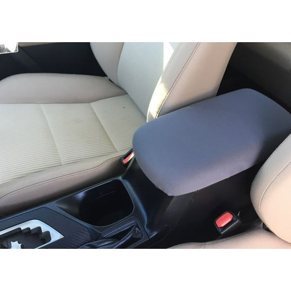 Auto Console Covers- Fits the Toyota RAV4 2014-2018 Center Console Armrest Cover Waterproof Neoprene Fabric- Gray