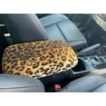 thumbnail image 1 of Auto Console Covers- Fits the Toyota Rav4 2019-2024 Center Console Armrest Cover Fleece Fabric- Leopard Print, 1 of 3