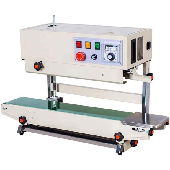Auto Continuous Sealing Machine Digital Display Band Sealer Vertical Bag Film Sealer for Aluminum Foil Bag Plastic Bag FR-880LW 110V