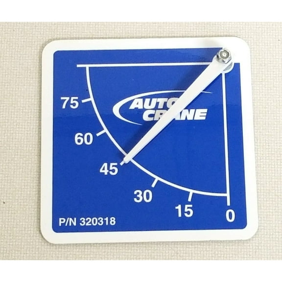 Auto Crane 320318000, Angle Indicator Gauge, Curb/Passenger Side, Various Models