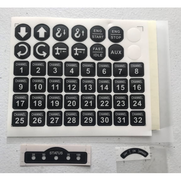 Auto Crane 366823933, Replacement Transmitter Decals, NexStar I and II