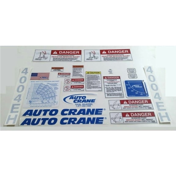 Auto Crane 404009000, Decal Kit for 4004EH Series Cranes