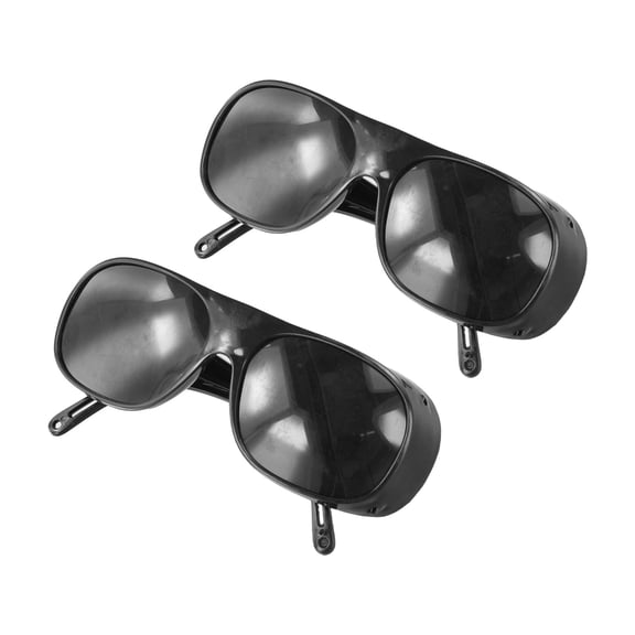 Auto Darkening Welding Glasses for Welders, proof Safety with Wide Temple Design, Windproof Eye Protection Gear for Grinding Cutting, Black or Gray, 2 Pack(Black)