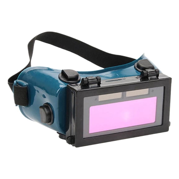 Auto Darkening Welding Goggles, Solar Powered Flip-Up Welding Glasses with Clear Inner Lens, Eye Protection Welding Helmet for Cutting & Grinding (Dark Green)