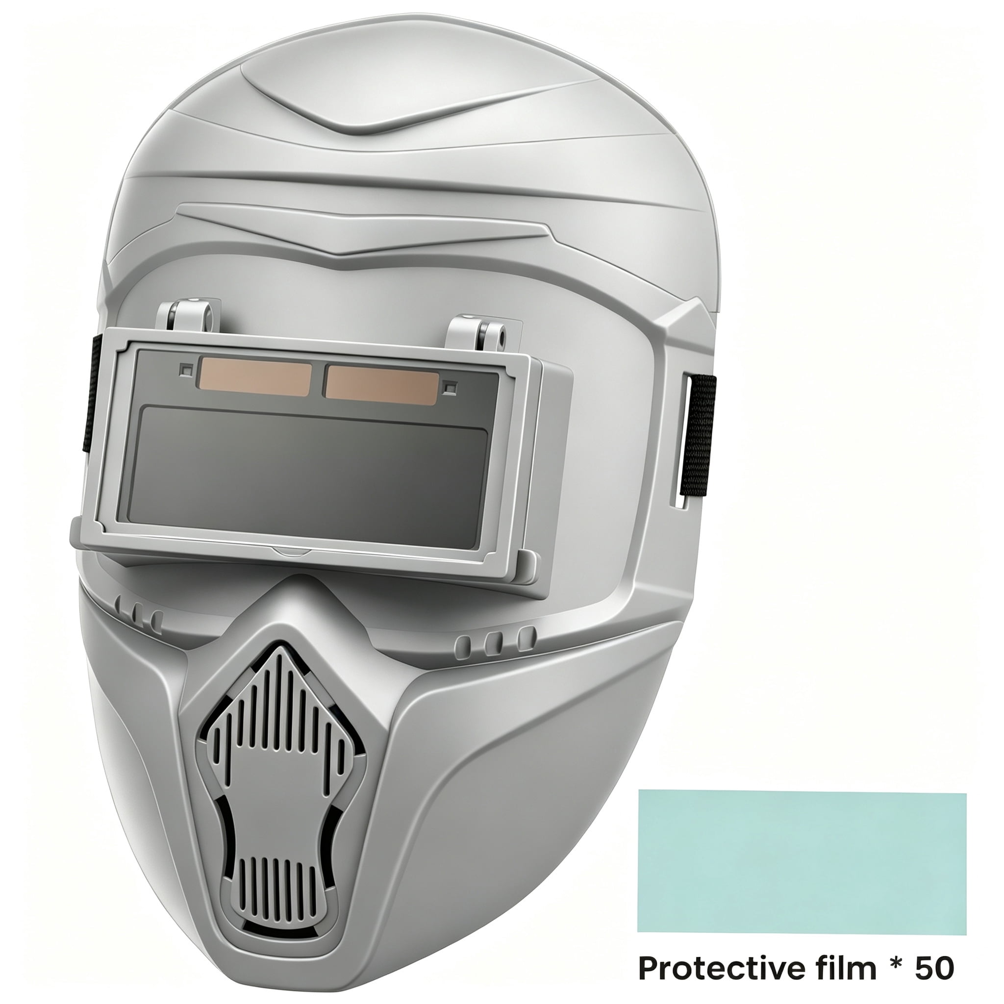 Auto Darkening Welding Helmet with 50 Replacement Lens Welding Mask with 9-13 Shade Range Comfortable Silicone Nose Pad and Breathable Design for Welder