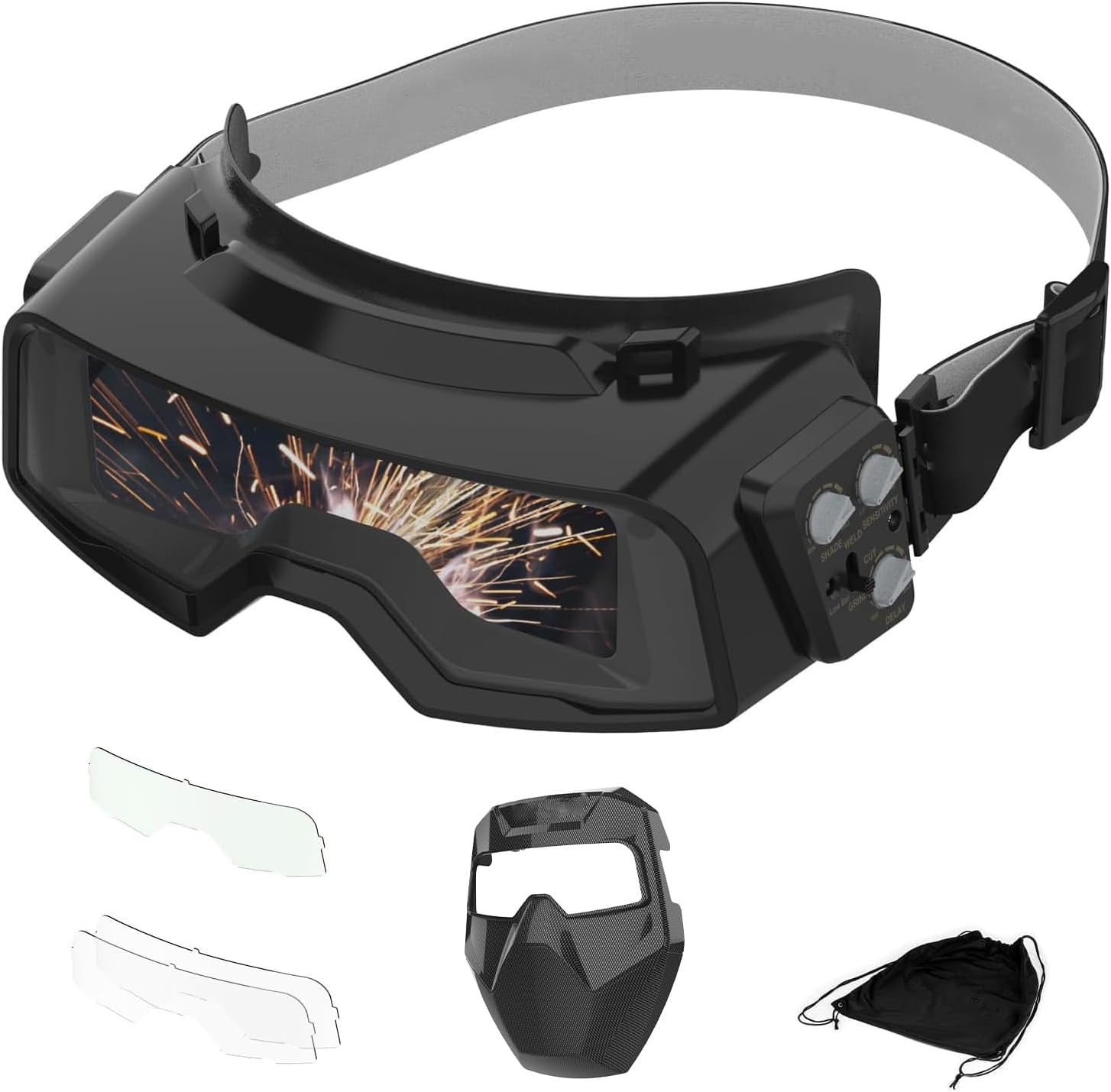 Auto Darkening Welding Helmet Compatible With Multiple Welding Techniques
