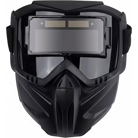 Auto Darkening Welding Helmet with Large Viewing Screen, Adjustable Shade Welding Mask, Solar Powered Welding Hood for MIG TIG ARC Stick Welding and Grinding