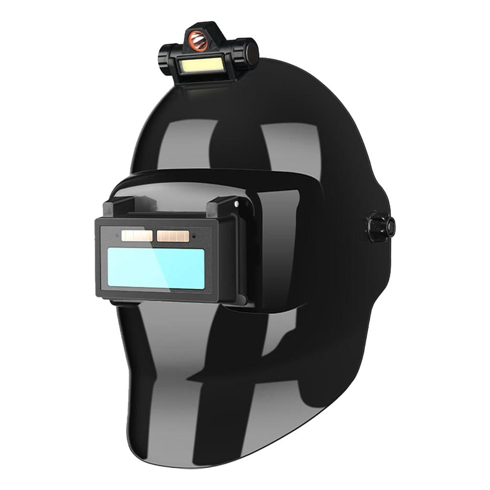 Auto Darkening Welding Helmet with Light Set, True Colorful Blue Light Blocking, Auto Darkening Welding Helmet, Welder Mask for TIG MIG ARC and Grind - Type B