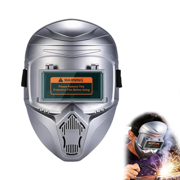Auto Darkening Welding Helmet with Replacement Lens, 0.01s Fast Switching Flip-Up Mask for Grinding and Arc Welding, True Color & Clear View Welder Mask for Professional Welders