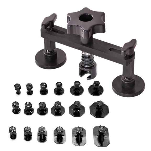 Auto Dent Repair Set, Car Dent Pullers with Bridge Dent Pullers and Plastic Pulling Tabs Dent Remover Tool