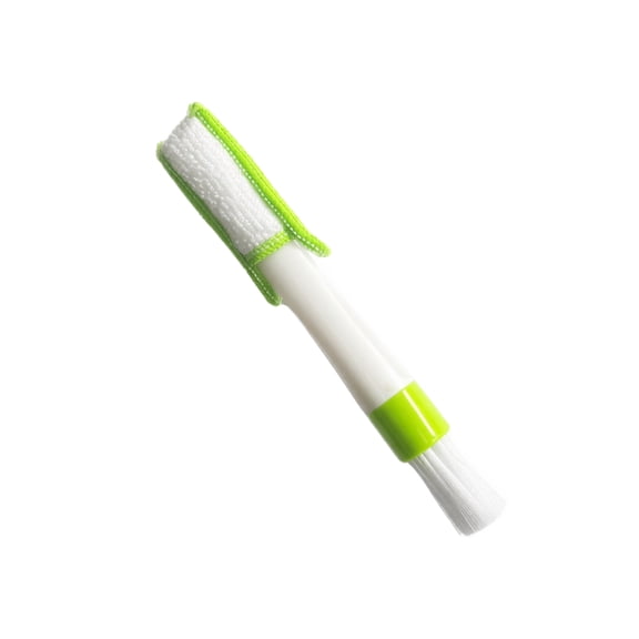Auto Detail Brush, Dashboard Crevices Soft Bristle Interior Cleaning Tool, Handheld Dusting Scrubber for Vehicle Interior Care Green