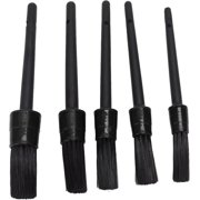 Car Cleaning Brush, Auto Detailing Brush 5 Pieces Multifunctional Interior for Motorcycles (Black)