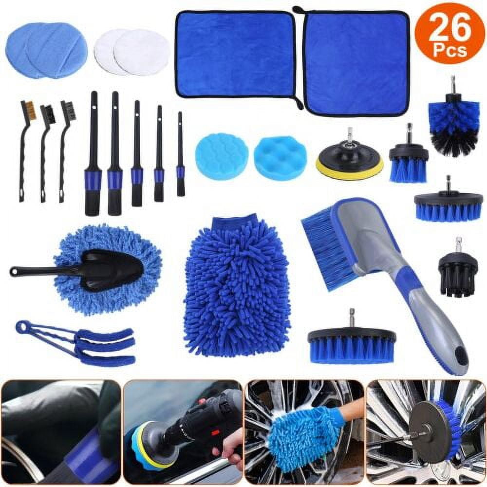 Auto Detailing Cleaning Kit Car Detailing Brush Wash Engine Wheel Clean