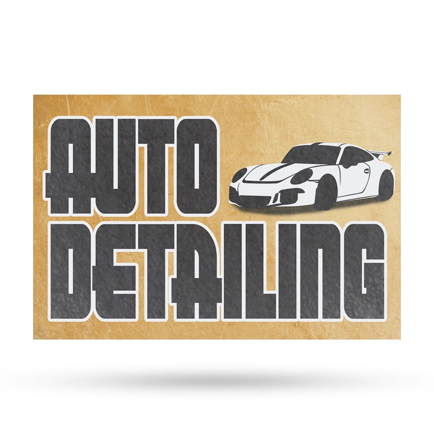 Auto Detailing Vinyl Decal 24 Inch x 36 Inch Weatherproof Heavy-Duty ...