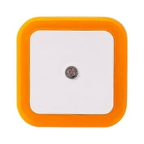 Auto-Dimming Night Light Plug - Light Sensor LED for Baby, Bathroom, Hallway (0.6W, Fireproof ABS) Yellow