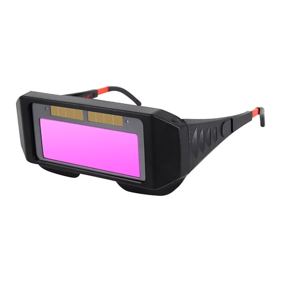 Auto-Dimming Welding Glasses, Protective Eye Gear for Welding and Cutting, Solar-Powered, Ergonomic Design, Multi-Window Darkening Goggles