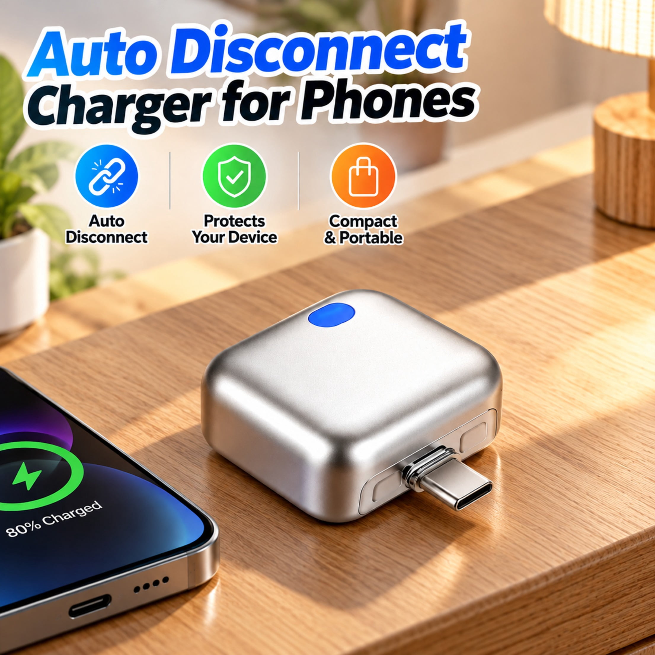 Craft Seperator Auto Disconnect Charger for Phones Smart Full Charge Separator with ...