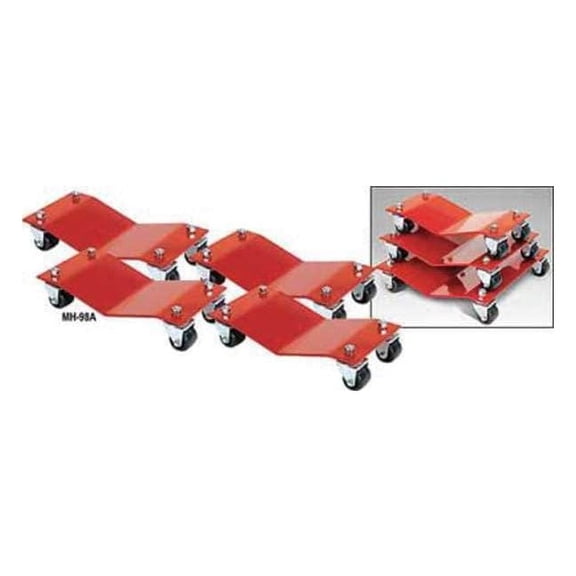 Auto Dolly Car Dollies,8 x 16 In,6000 Lb,PK4 M998001