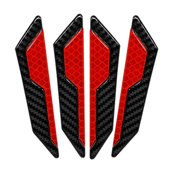 Auto Door Anti-Scratch Protection Guards Trim Stickers 4 Pack Reflective Door Edge Guards Sticker