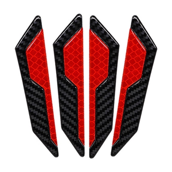 Auto Door Anti-Scratch Protection Guards Trim Stickers 4 Pack Reflective Door Edge Guards Sticker