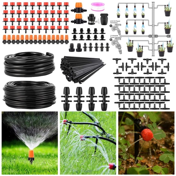 Auto Drip Irrigation Equipment Kit Garden Plant Mist Irrigation System for Patio Lawn