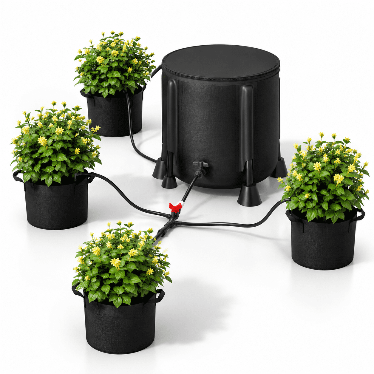 Auto Drip Irrigation Kit with 13 Gallon Foldable Bucket, Adjustable ...