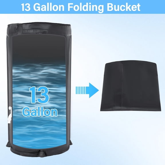 Auto Drip Irrigation System Kits, with 13 Gallon Bucket, 25W Water Pump, 12 Drip Emitters, 12 Planting Bags for Indoor Automatic Watering System for Grow Tent, Greenhouse, Lawn