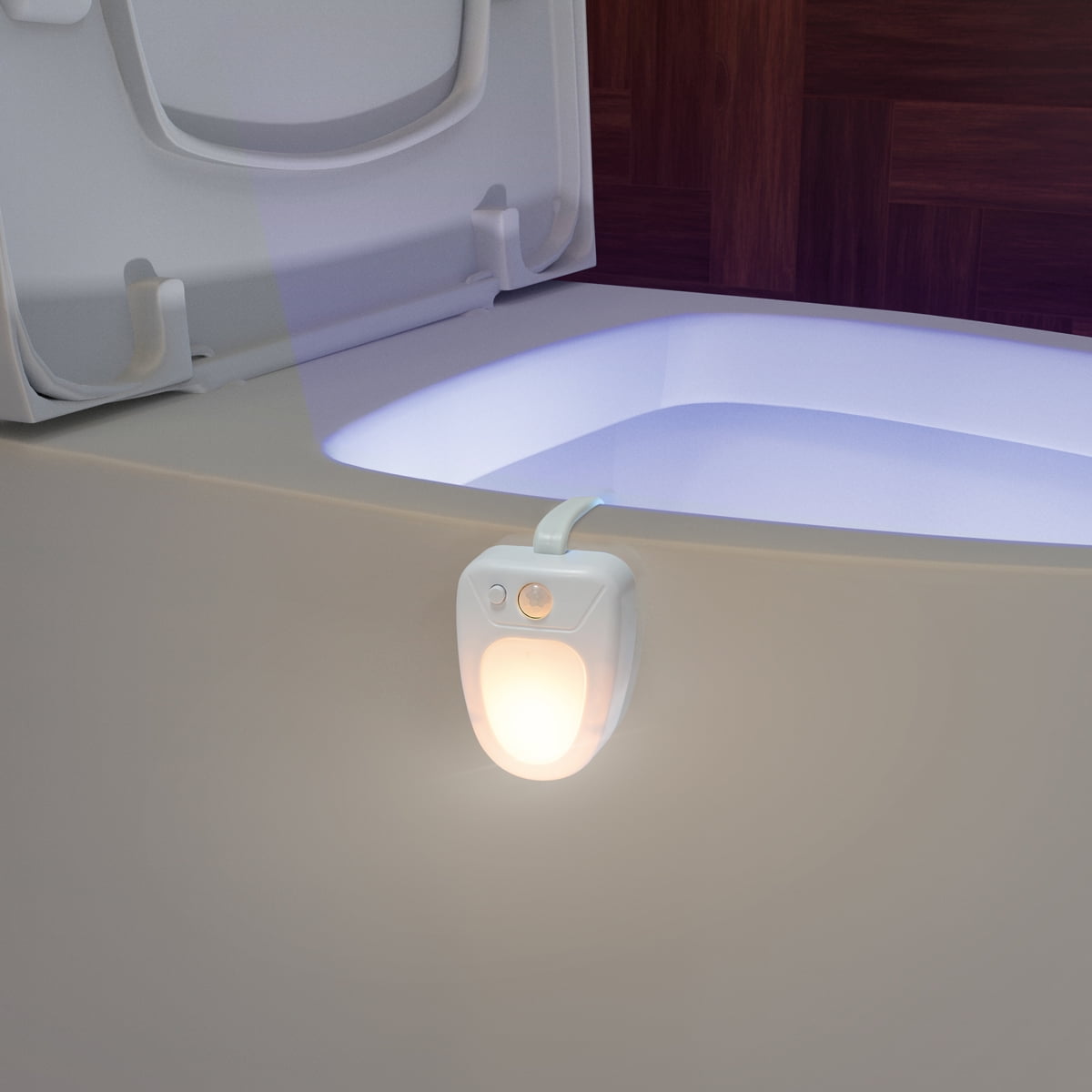 Auto Drive 1" H Motion Sensor LED Color Changing Toilet Night Light 1 Pack