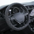thumbnail image 1 of Auto Drive Automotive Steering Wheel Cover, Black Diamond-Quilt, PVC, Universal Fit, AD061728M, 1 of 5