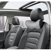 Auto Drive 1 Piece Memory Foam Car Head Support Polyester Gray - Universal Fit, 22CU15