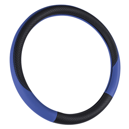 Auto Drive 1 Piece Steering Wheel Cover Racer Blue, Universal Fit