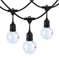 Auto Drive 10 Count Clear G80 Plastic Bulb MultiColor Star LED Globe